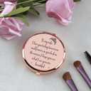3 x Gifts for Wife from Husband Rose Gold Compact Mirror Wife Birthday Gifts from Husband Romantic Gifts for Wife Anniversary Valentines Day Gift for Her