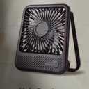 Koonie USB Desk Fan, Strong Wind Ultra Quiet Small Personal Fan with 180 Tilt Folding and 3 Speeds Adjustable, USB-C Corded Powered Mini USB Fan for Office Desktop Bedroom, NO BATTERY