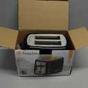 Toastmaster 2-Slice Toaster - Black with Stainless Steel - Kitchen Essential for Sandwich Bread & Breakfast Toast - Toaster with Wide Slots, High Rise Toast Lift & Cool-Touch Exterior