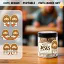 Positive Jesus Blessing Jar 60 Daily Scripture & Encouragement Cards, Faith-Based Gift for Girls, Teens, Kids & Women, Christian Inspirational Gift for Birthdays