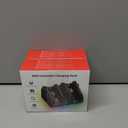 2 x Switch 2 Controller Charger Docking Station for 2025 Nintendo Switch 2 Joycon, Fast & Ergonomics Magnetic Charging Dock Station with RGB Lighting & for Joy con 2 Controller Accessories Kit (Black)