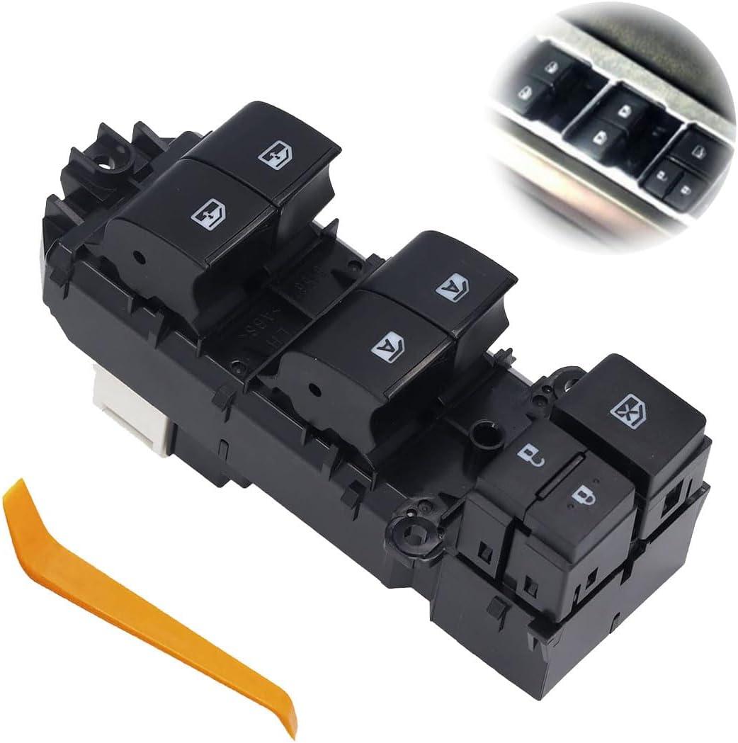 Front Left Driver Side Master Power Window Switch 84820-0E020 Compatible with Toyota Tacoma Highlander 2014-2021, Power Window Switch Button Fit for Highlander 2014-2021 Replaces# 848200E020