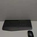 Wireless Keyboard and Mouse Combo - Full-Sized Ergonomic Keyboard with Wrist Rest, Phone Holder, Sleep Mode, Silent 2.4GHz Cordless Keyboard Mouse Combo for Computer, Laptop, PC, Mac, Windows -Trueque (1 PACK, Black)