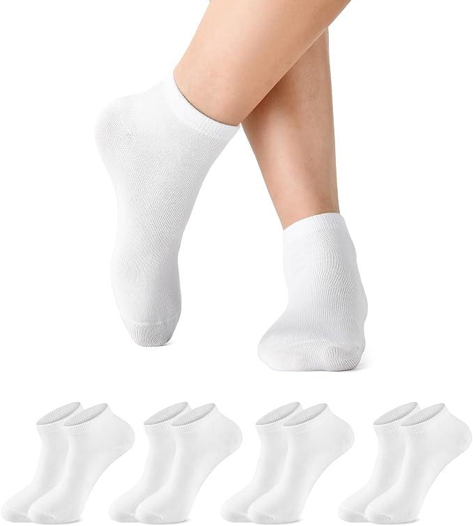 Ankle Socks for Women Low Cut Womens Socks 4 Pairs