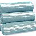 Belizzi Home Peshtemal Turkish Towel Chevron Beach Towels Oversized 36x71 Set of 6, Beach Towels for Adults, Soft Durable Absorbent Extra Large Bath Sheet Hammam Towel - Teal, 6 Pack