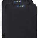 Enovoe Kick Mats Back Seat Protector for Kids - 2 Pack - Premium Quality Car Seat Back Cover Offers Waterproof Protection of Your Upholstery from Mud and Scratches - Backseats Kick Protector for Child (Black)