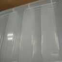 IRIS USA 13 QT Plastic Storage Box with Lid and Latches - 6 Pack - BPA-Free, See-Through Organizing Solution, Durable Nestable Stackable Containers, Secure Pull Handle - Clear