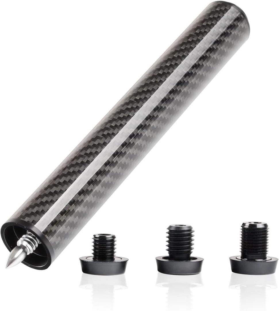 KONLLEN Pool Cue Extension 2'' 3'' 4'' 6'' 8'' 12'' Carbon Fiber Billiard Cue Extension Billiard Accessories for Pool Sticks