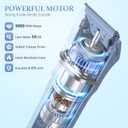 5-in-1 Bikini Trimmer for Women, IPX7 Waterproof Electric Razors Shaver, Cordless Body Hair Trimmer, Facial & Pubic Hair Removal, Ceramic Blade (Sky Blue)