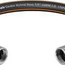 Giraffe Tools Leader Hose 5ft x 5/8", Customizable Rubber Hose, Female to Female Hose, Short Garden Hose Heavy Duty, No Kink, Flexible, Leakproof Water Hose, 600 Burst PSI