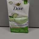 Dove Beauty Bar Soap Cool Moisture Cucumber & Green Tea Scent 6 Count for Refreshed Skin, Leaves Skin Refreshed 3.75 oz