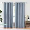 Heavy Duty Curtain Rods, 1 1/8" Diameter Curtain Rod for Window 72-144 Inch(6-12ft), Single Drapery Rods with Classic Finials and Adjustable Aluminum Alloy Brackets, Matte Black