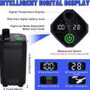 Portable Shower for Camping, [Long-Lasting] Spopal 6000mAh Rechargeable Camping Shower with Intelligent LED Display, 4 Spray Modes, IPX7 Waterproof Outdoor Camp Pump for Hiking, Travel, Car, Pet