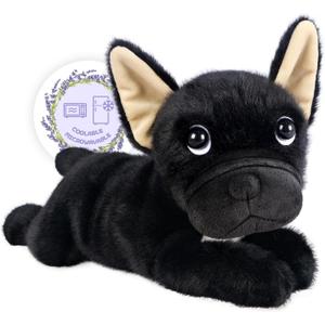 SuzziPals Heatable & Coolable Black Dog Stuffed Animals, Cute Microwavable Heating Pad Plushies for Soothing & Relaxation, Stuffed Dog Plush Toys, Dog Plush Toy Gift