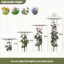 Trellis for Climbing Plants Outdoor - 69"(H), Expandable and Rust-Proof Metal Plant Support, Easy Installation, Garden Trellis for Potted Roses, Vines, Jasmine(1 Pack)