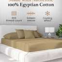 Good Sleep Bedding King Size Fitted Sheet - 800 Thread Count, Deep Pocket 16", "Soft & Breathable, 100% Egyptian Cotton, Hotel Style - Taupe