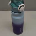 BJPKPK 18oz Insulated Water Bottle with Straw Stainless Steel Double Wall Water Bottles BPA Free Leak Proof Thermal Flask with Lockable Flip Lid and Soft Silicone Spout,Ocean Dream