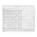 Slotted Quilting Ruler Acrylic 17.7x21.9in | XL Non-Slip Precise Quilting Template, Professional Sewing Quilt Strip Ruler for Fabric Strip