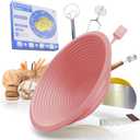 Cream Pink Sourdough Bread Baking Set - Guard Basket, Proofing Basket & Bowl