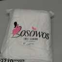 BOSOWOS Pillow Shams Standard Size Set of 2, Ultra Soft Breathable Quilted Pillow Cases 20 x 26 inches for Sleeping, Grey Printing Standard 2 Pack (white)