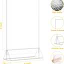 EHWINE 12 Pack Acrylic Sign Holder 4 x 6, Double Sided Clear Picture Frame Stand up Table Top Sign Holders, Clear Display Stand Menu Flyer Holder for Wedding Party(Provide Non-slip Mats)