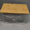 3 Pack Trash Bag Holder Dispenser with Lid, Extra Large Stackable Plastic Garbage Bag Holder Dispenser Under Sink for Kitchen, Pantry, Laundry Room, Cabinet Organizer and Storage