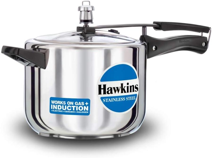 Hawkins Stainless Steel 5.0 Litre Pressure Cooker