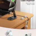 9 Pack Magnetic Cable Clips [Cable Smooth Adjustable] Cord Holder, Under Desk Cable Management, JOYROOM Adhesive Wire Holder Keeper Organizer for Home Office Desk Phone Car Wall Desktop Nightstand