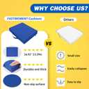 2 Pcs Stadium Seat Cushions Water-Repellent Bleacher Seat Cushions Indoor & Outdoor Seat Cushion for Bleachers Portable Stadium Cushion for Sports Events, Office Chairs, Beaches (Blue)