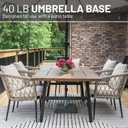 US Weight 40 Pound Umbrella Base - Weighted Umbrella base For Use With Patio Table Heavy Duty Base- Made in the USA