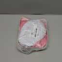 Pink Wig, Light Pink Bob Wigs with Bangs, Adjustable Straps Colorful Wig Synthetic Heat Resistant Fiber for Daily Party Cosplay Use, Shoulder Length Wavy Pink Wig for Women Girl with Wig Cap, 14 Inch