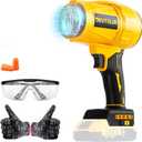 Electric Cordless Leaf Blower for Dewalt 20V Battery,125MPH&500G Handheld Leaf Blowers Battery Powered,Turbo Jet Dust Air Blower for Patio Cleaning,Lawn Care(No Battery)