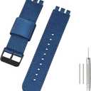 Lijinlan Replacement Nylon Watch Band for Swatch 17mm, Soft Woven Nylon Sport Stylish Strap for Swatch Watch Series Accessories