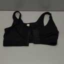 FeelinGirl Post Surgery Compression Bra for Women's Front Closure Bra with Adjustable Straps Wirefree (Medium, Black)