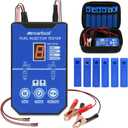 BELEY Fuel Injector Tester and Universal Cleaner Tool Kit 6 Size Cleaning Adapters & 8 Pulse Modes for 12V Automotive Car Motorcycle Injector Tester Kit, DIY Automotive Cleaning Test Kits