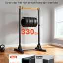 VEVOR Pull Up Bar, 330LBS Capacity Portable Pullup Bar Station, Pullup Bars Free Standing with H-Frame Structure & Heavy-Duty Steel Tube, 8 Level Height Adjustment Gravity Fitness for Arms Back Chest