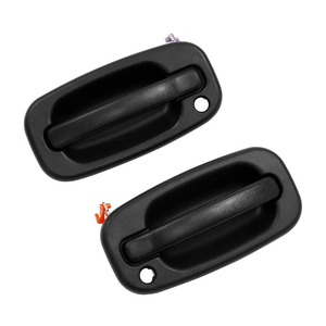 Gledewen Exterior Door Handle Front Left & Right Pair with Key Hole | for 1999-2007 Chevy Silverado Suburban Tahoe Avalanche GMC Sierra Yukon Cadillac Escalade | Replaces# 15034985, 15034986