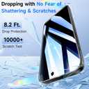 Privacy Screen Protector for iPhone 13/13 Pro Mirrored Film for iPhone 14, Perfect Mirror Effect, Shatterproof, Touch Sensitive, with Large Glasses Cloth to Remove Fingerprints