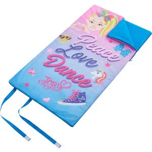 I WEAR JoJo JoJo Siwa Roll Up Sleeping Bag with Velcro Strap Closure, 26"x46",Multi