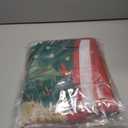 Christmas Tree Red Rectangle Tablecloth 60 x 84 Inches, Xmas Pine Trees Snowflake Stars Decorative Dining Table Cloth, Winter Holiday Farmhouse Dinner Tablecover Picnic Party Decoration