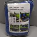 Golf Cart Seat Covers Fit for Club Car Precedent Club Car Tempo Yamaha G29 Front Seat Covers Stretchy Breathable Washable Regular Cushions Cover No Nails Required Easy to Install Black & Blue