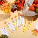 50 Sets Little Pumpkin Baby Shower Favor Pumpkin Pens Bulk Fall Pens Thanksgiving Pens with a Message from The Bump Cards for Autumn Gender Reveal Party Return Souvenirs Gifts