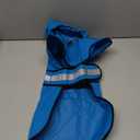 Waterproof Reflective Dog Rain Coat - Adjustable Puppy Rain Jacket Poncho, Lightweight Dog Hooded Pet Raincoat for Small to X- Large Dogs and Puppies (Blue, Medium)