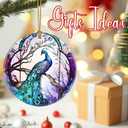 Christmas Ornaments, Peacock Ornament, Christmas Tree Ornaments, Xmas Decorations, Holiday Decorations, Gifts for Peacock Lovers, Holiday Party Gifts, and Xmas Gift Ideas