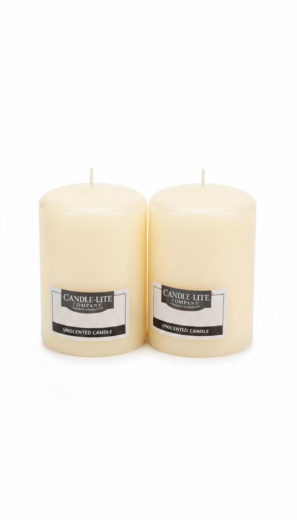 Candle Lite Unscented Candles (Set of 2)