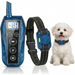 Mini Small Shock Collar for Small Dogs 5-30lbs, Ultra-Light & Thin 2000FT Dog Training Collar with Beep & Vibration & Safe Gentle ShockIPX7 Waterproof,Blue