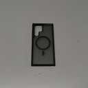 TOCOL for Samsung Galaxy S22 Ultra Case Magnetic, [Wireless Charging Compatible ][Military Drop Protection] Translucent Matte Back Cover for S22 Ultra, Black