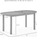 Crosley Furniture Kennedy Oval Dining Table, Mid-Century, unspecified
