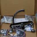 Kingston Brass FB2791NDLSP NuvoFusion 8" Centerset Kitchen Faucet, 8-3/4-Inch in Spout Reach, Polished Chrome