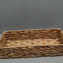 Bathroom Decor Box Toilet Tank Basket Woven Tissue Holder Box Toilet Paper Holder-Handmade Woven Office Drawer Organizer for Bedroom Livingroom Bathroom
